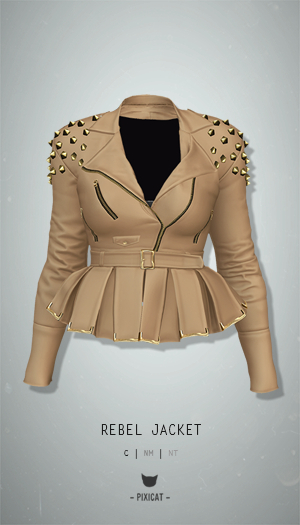 -Pixicat- Rebel Jacket (Tan)