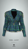 -Pixicat- Rebel Jacket (TartanGreen)