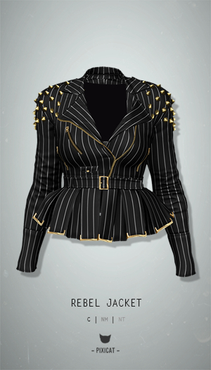 -Pixicat- Rebel Jacket (PinStripe)