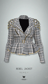 -Pixicat- Rebel Jacket (PlaidGrey)