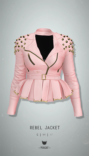 -Pixicat- Rebel Jacket (Pink)