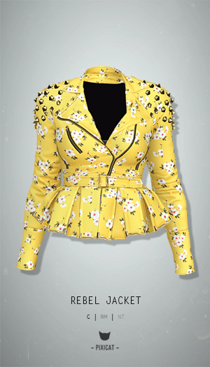 -Pixicat- Rebel Jacket (FlowerYellow)