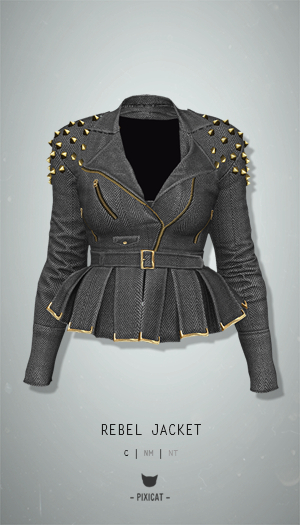 -Pixicat- Rebel Jacket (Herringbone)