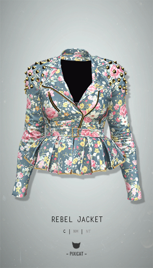 -Pixicat- Rebel Jacket (FlowerBlue)