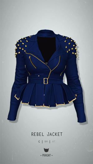 -Pixicat- Rebel Jacket (Blue)