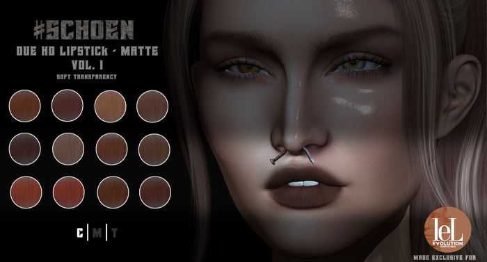 #SCHOEN - HD Due Lipstick Matte - Vol. I