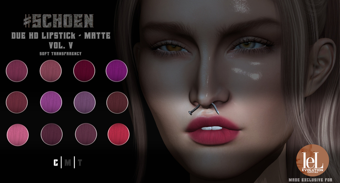 #SCHOEN - HD Due Lipstick Matte - Vol. V