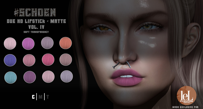 #SCHOEN - HD Due Lipstick Matte - Vol. IV