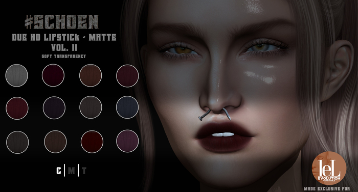 #SCHOEN - HD Due Lipstick Matte - Vol. II