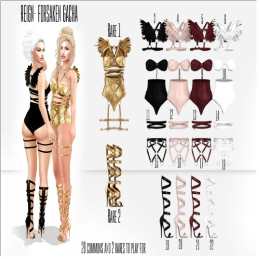 REIGN.- FORSAKEN BOTTOM HARNESS (WHITE)- MAITREYA #18