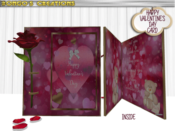 BMC3170 - HAPPY VALENTINE'S DAY - CARD.