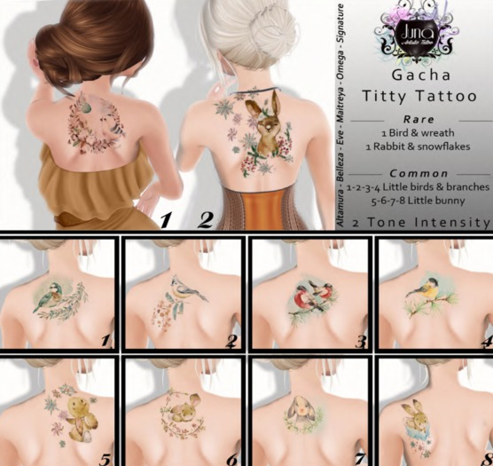 Juna Gacha: Titty tattoo RARE 1