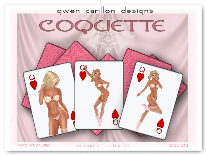 GCD - Coquette Bra, Thong Bikini, Stockings Lingerie Set