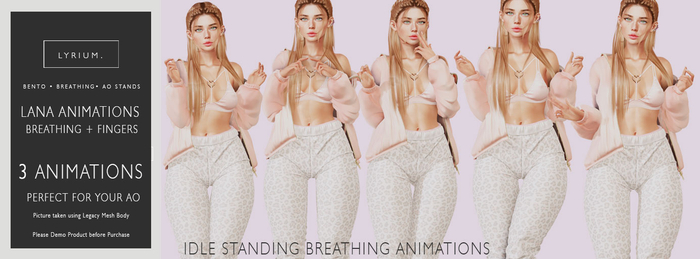 Lyrium. Lana Standing Animations