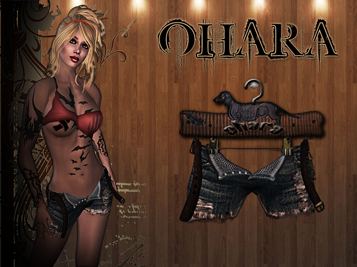 ** Ohara Ripped Mini Short-Dark **