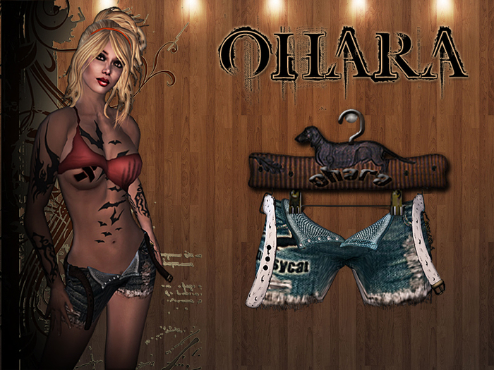 ** Ohara Ripped Mini Short-Pussycat **