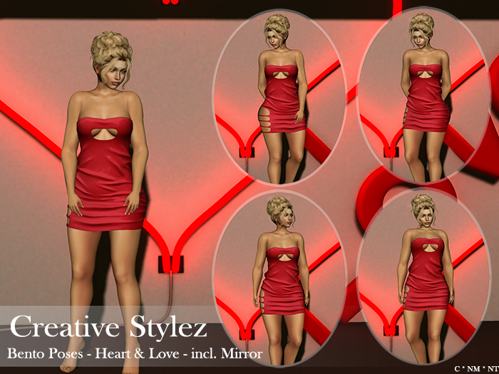 Creative Stylez - Bento Poses - Heart & Love -