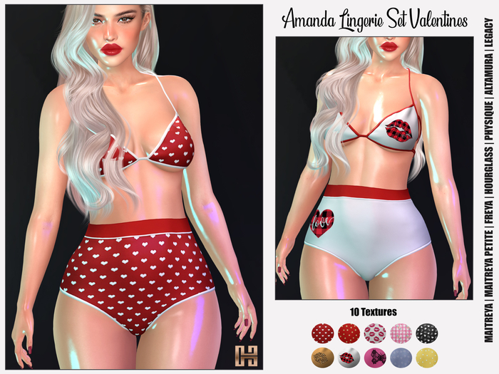 [hh] Amanda Lingerie Set Valentines