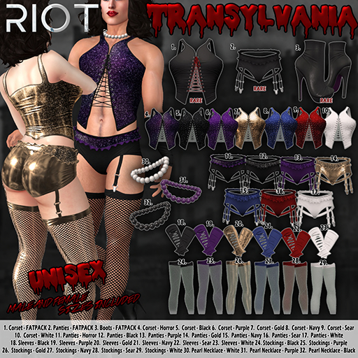 31. RIOT / Transylvania Necklace - Purple