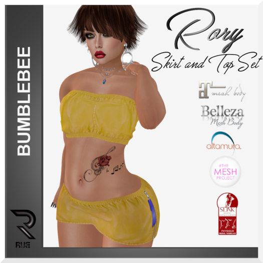 :: RUE :: Rory Skirt & Top Set [Bumblebee]