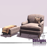 Serendipity Designs - Ticonderoga BR Ottoman [WEAR ME]