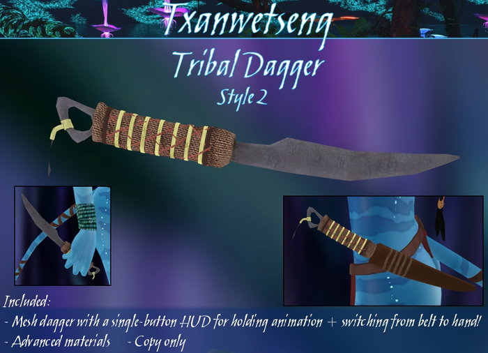 Txanwetseng Box ::  Tribal Dagger [Style 2]