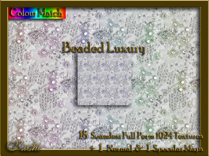 Beaded Luxury Seamless Texture Set