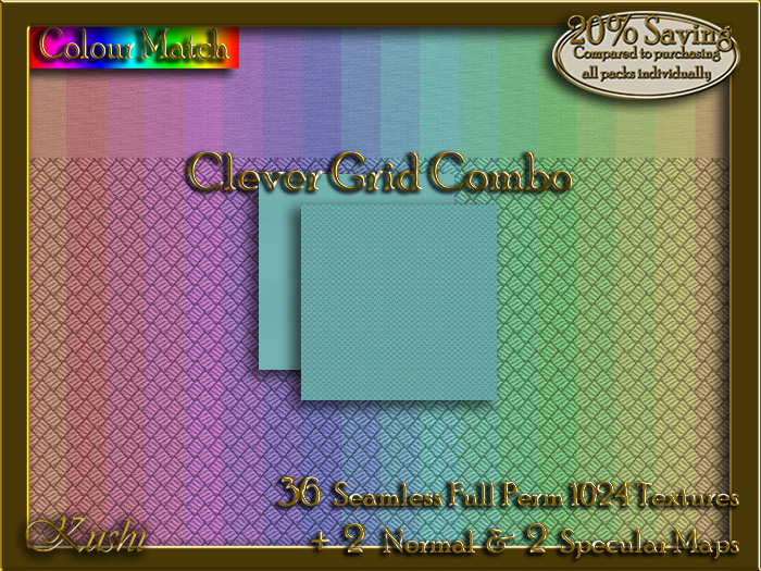lever Grid Combo Seamless Texture Set