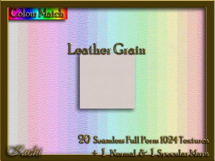 Leather Grain Seamless Texture Set