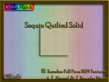 Sequin Quilted Solid Seamless Texture Set