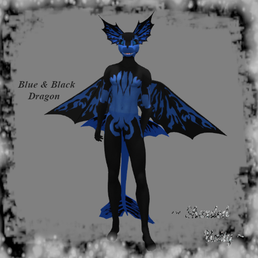 Blue & Black Dragon