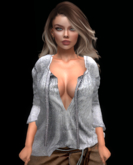 !gO! lazy day blouse 1-M,SL H,SL P,STAND