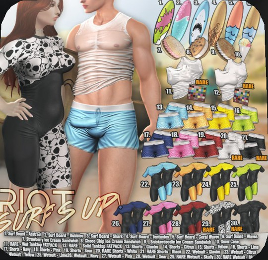 10. RIOT / Surfs Up Snacks - Rainbow Snow Cone