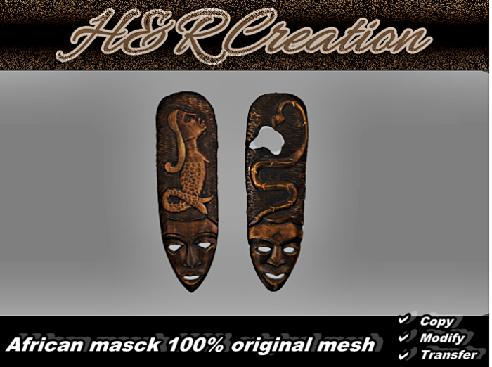 H&R African Mask2-FULL PERM