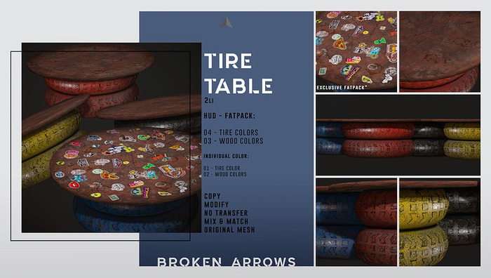 BROKEN ARROWS - Tire Table 
