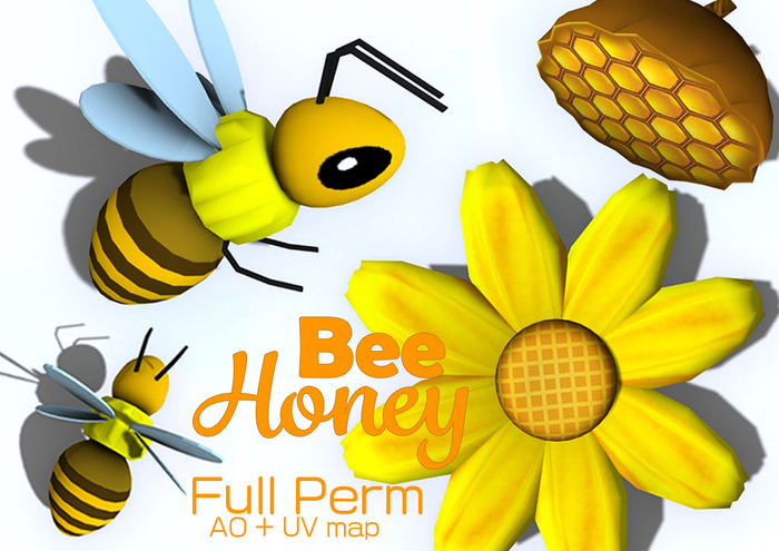 [ Full Perm ] Sunflower Bee Honeycomb