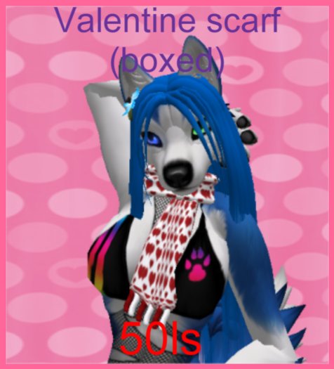 valentine scarf (boxed)