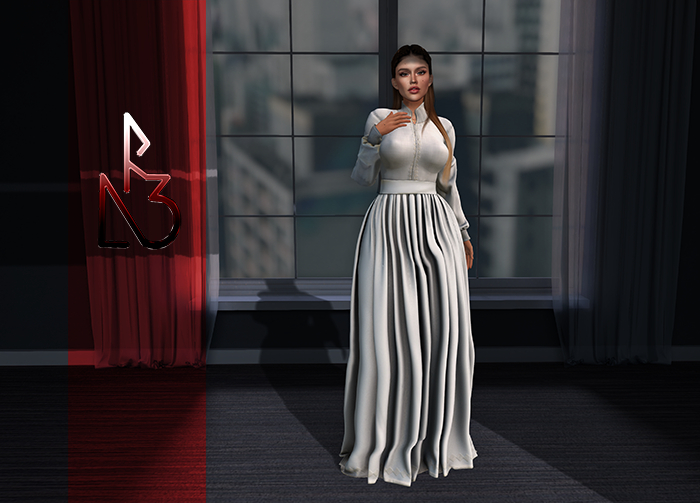 //R3D// Medieval Dress Etsy - White