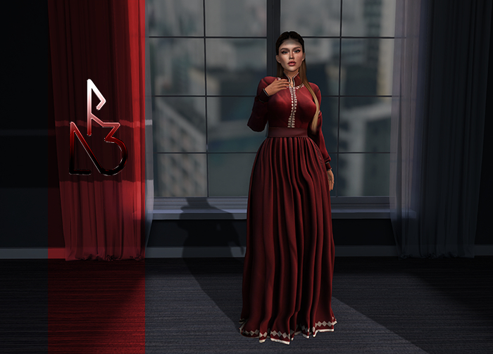 //R3D// Medieval Dress Etsy - Red