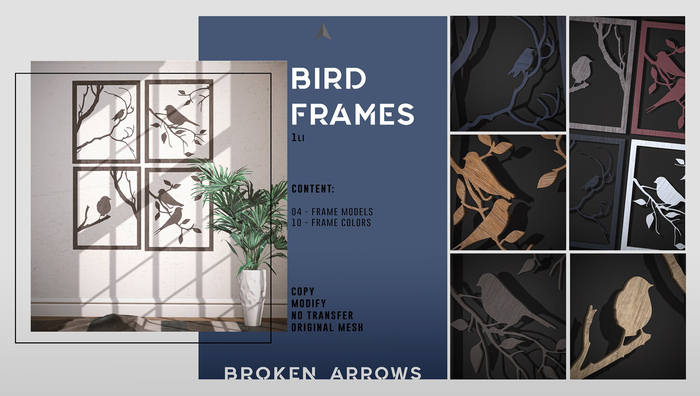 BROKEN ARROWS - Bird Frames - FATPACK 