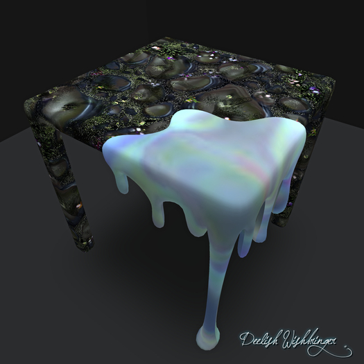 "Dripping" Water Table ~ Artistic Drip Leg ~ w/ Animated Texture