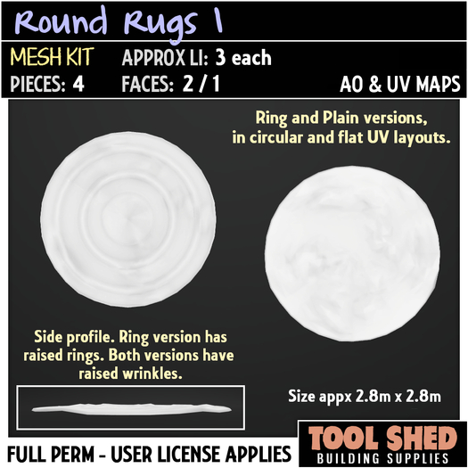 Tool Shed - Round Rugs 1 Mesh Kit