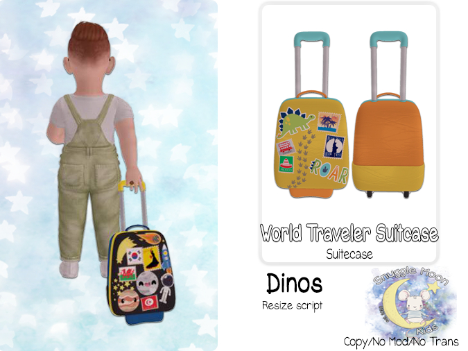 {SMK} World Traveler Suitcase | Dino
