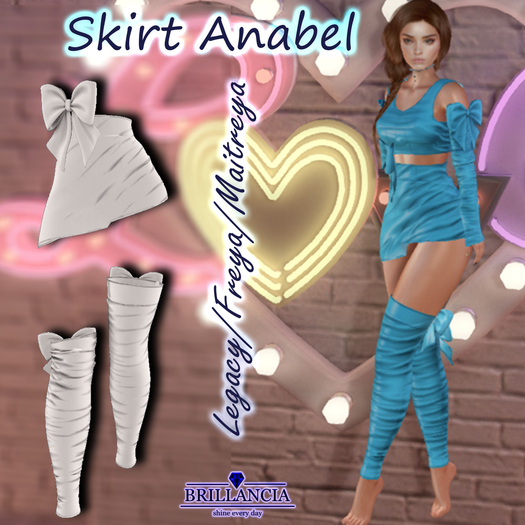 BRILLANCIA - Anabel Set SKIRT white