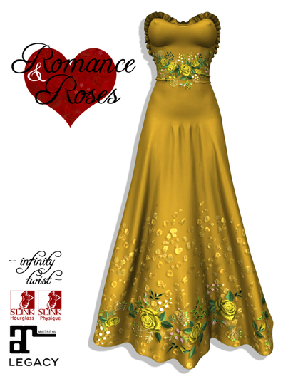 [Infinity Twist] Roses & Romance - MUSTARD