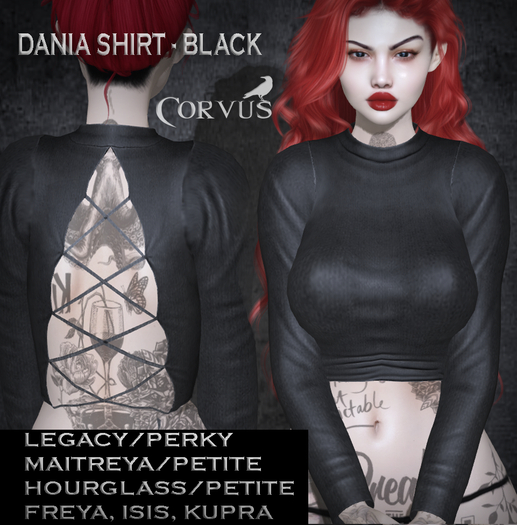 Corvus : Black Dania Shirt