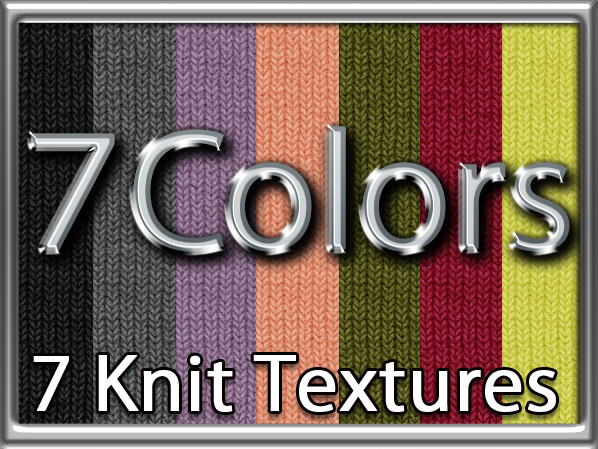 Zoy Texture [ Wrinkled Knit ] Seamless - 7 Colors