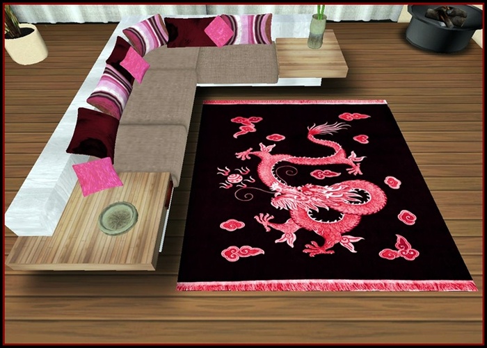Red Dragon Rug