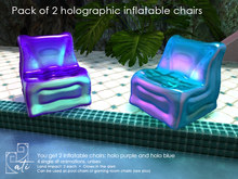 ati: Pack of 2 holographic inflatable chairs