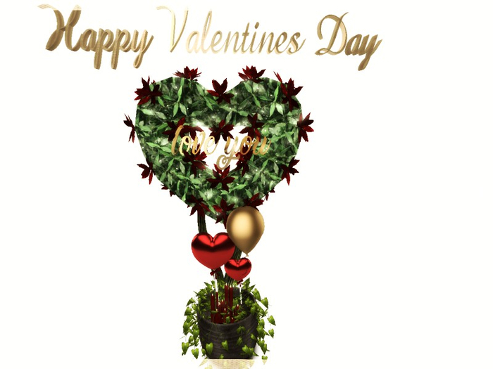 [AE] Gift Store - Love You Heart Topiary